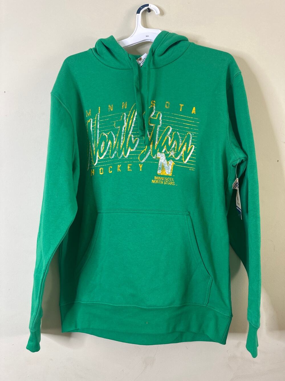 Minnesota North Stars vintage fleece hooded sweatshirt M 8